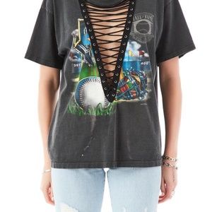 LF Vintage Lace Up T-shirt - different design